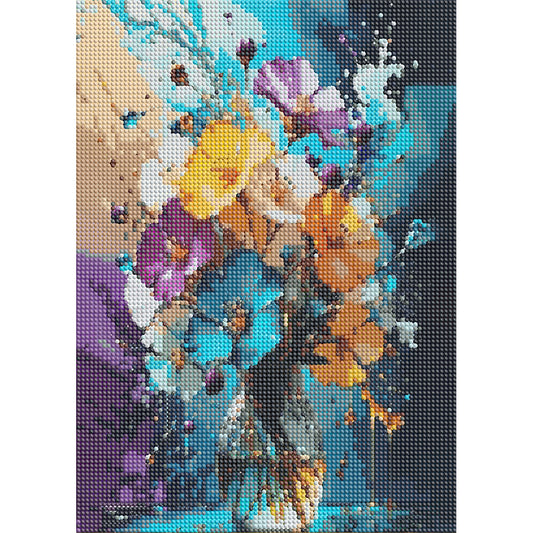 Bouquet In A Vase - Full Round Drill Diamond Painting 30*40CM