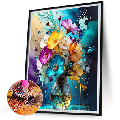 Bouquet In A Vase - Full Round Drill Diamond Painting 30*40CM
