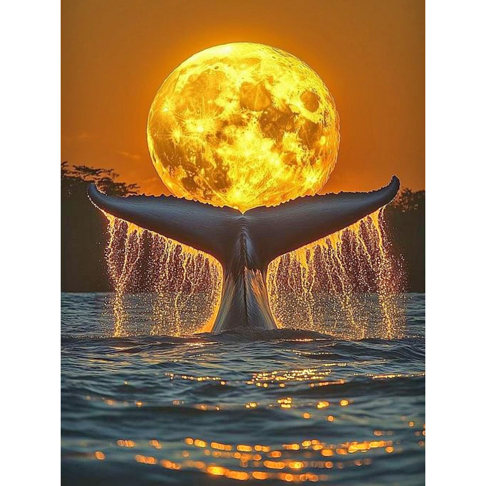 Whale Tail - Full Round Drill Diamond Painting 30*40CM