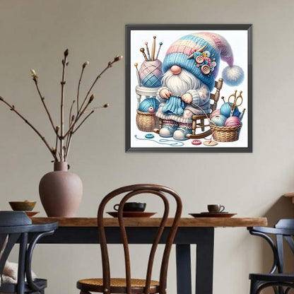Weaving Gnome - Full Round Drill Diamond Painting 40*40CM