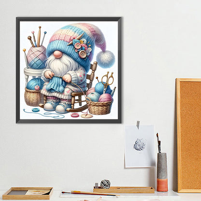 Weaving Gnome - Full Round Drill Diamond Painting 40*40CM