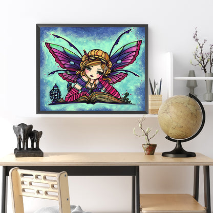 Abstract Girl - Full Round Drill Diamond Painting 50*40CM