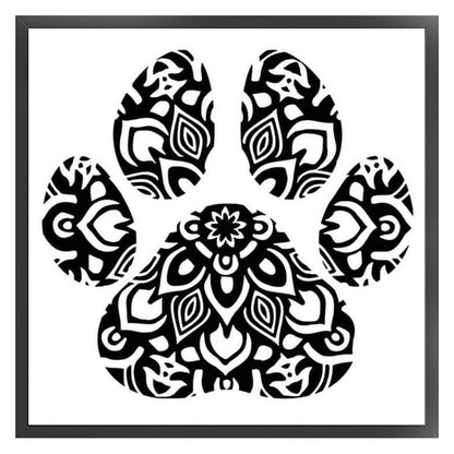 Silhouette Paw - 11CT Stamped Cross Stitch 40*40CM