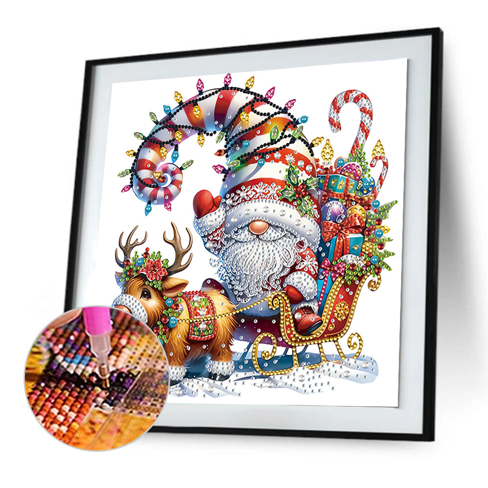 Christmas Gnome - Special Shaped Drill Diamond Painting 30*30CM