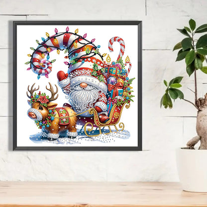 Christmas Gnome - Special Shaped Drill Diamond Painting 30*30CM