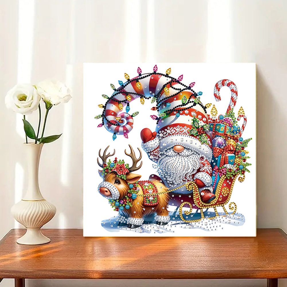 Christmas Gnome - Special Shaped Drill Diamond Painting 30*30CM