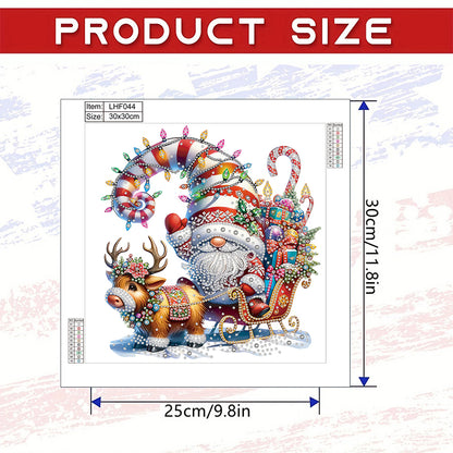 Christmas Gnome - Special Shaped Drill Diamond Painting 30*30CM