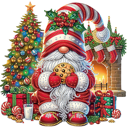 Christmas Gnome - Special Shaped Drill Diamond Painting 30*30CM