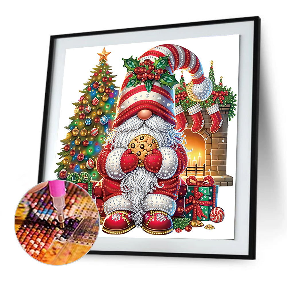 Christmas Gnome - Special Shaped Drill Diamond Painting 30*30CM