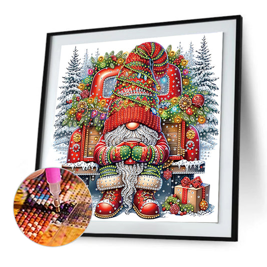 Christmas Gnome - Special Shaped Drill Diamond Painting 30*30CM