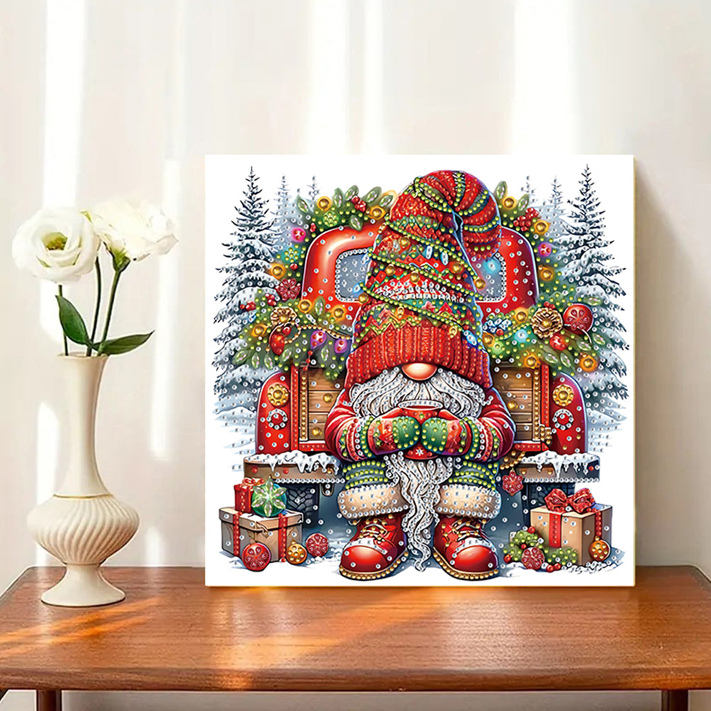 Christmas Gnome - Special Shaped Drill Diamond Painting 30*30CM