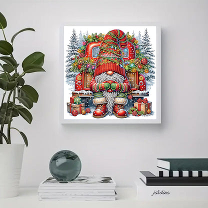 Christmas Gnome - Special Shaped Drill Diamond Painting 30*30CM