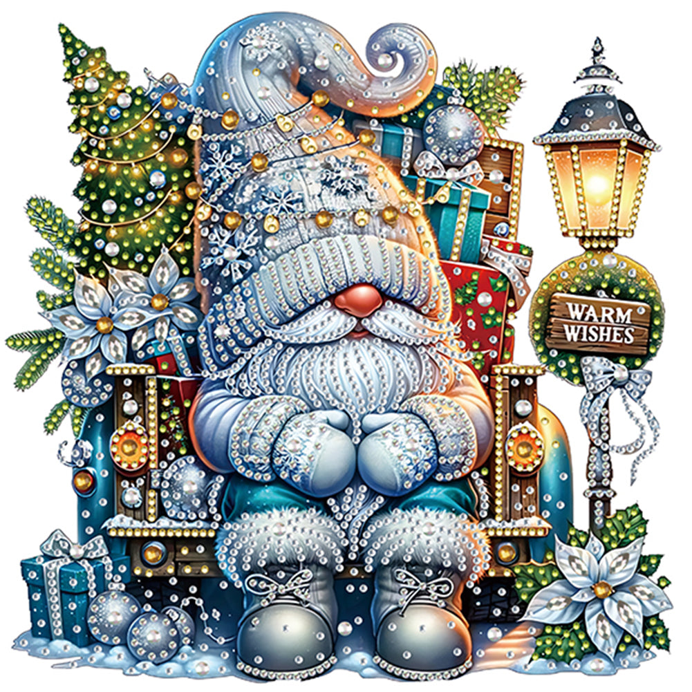 Christmas Gnome - Special Shaped Drill Diamond Painting 30*30CM