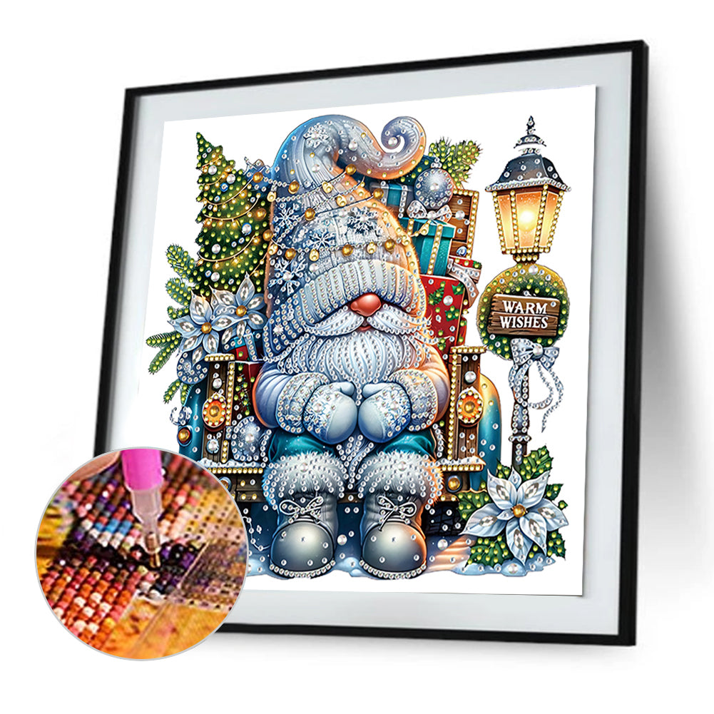Christmas Gnome - Special Shaped Drill Diamond Painting 30*30CM