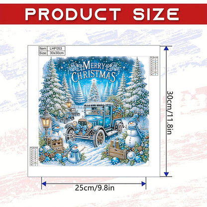Christmas Car - Special Shaped Drill Diamond Painting 30*30CM