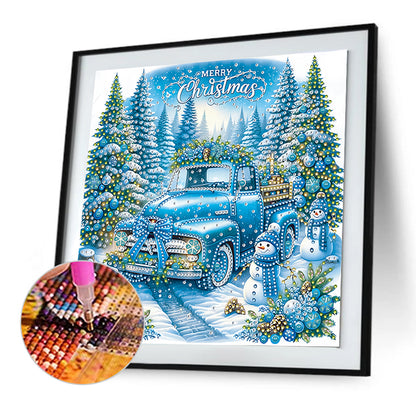 Christmas Car - Special Shaped Drill Diamond Painting 30*30CM