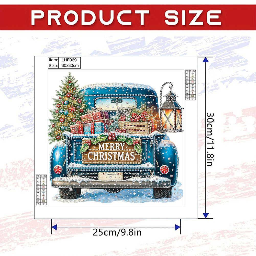Christmas Car Gift - Special Shaped Drill Diamond Painting 30*30CM