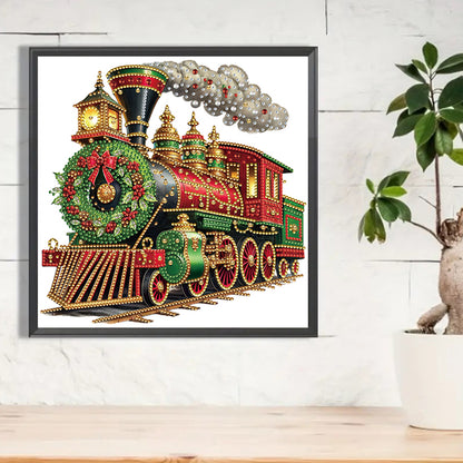 Christmas Train - Special Shaped Drill Diamond Painting 30*30CM