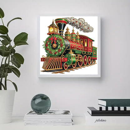 Christmas Train - Special Shaped Drill Diamond Painting 30*30CM