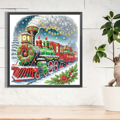 Christmas Train - Special Shaped Drill Diamond Painting 30*30CM