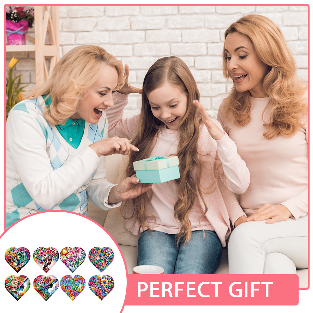 8 pcs Diamond Painting Bookmarks Diamond Art Book Corner Kit for Book Lovers