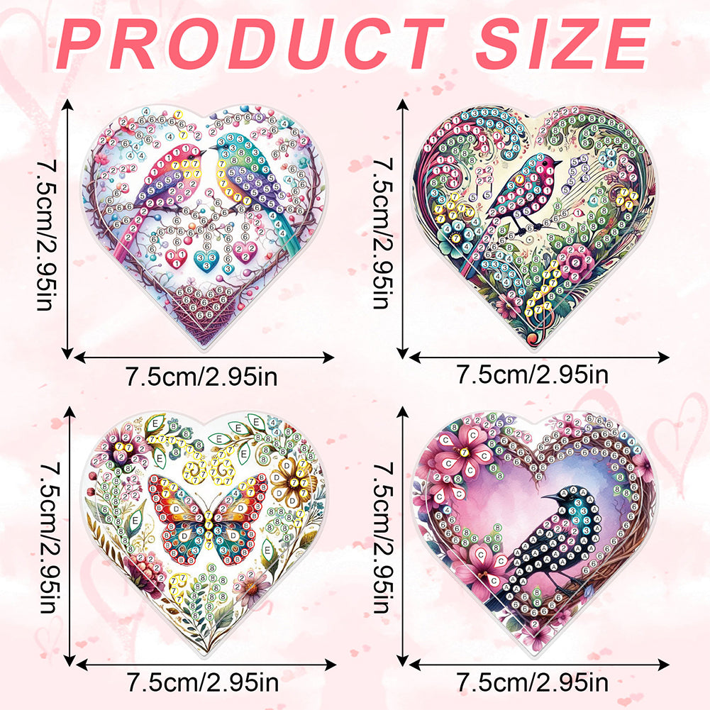 8 pcs Diamond Painting Bookmarks Diamond Art Book Corner Kit for Book Lovers