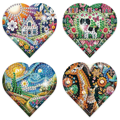 8 pcs Diamond Painting Bookmarks Diamond Art Book Corner Kit for Book Lovers