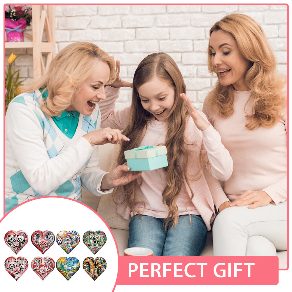 8 pcs Diamond Painting Bookmarks Diamond Art Book Corner Kit for Book Lovers