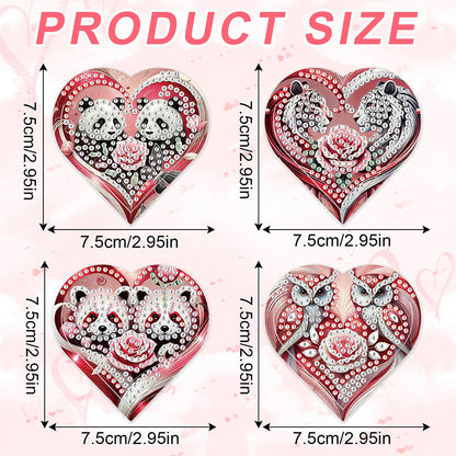 8 pcs Diamond Painting Bookmarks Diamond Art Book Corner Kit for Book Lovers