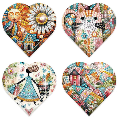 8 pcs Diamond Painting Bookmarks Diamond Art Book Corner Kit for Book Lovers