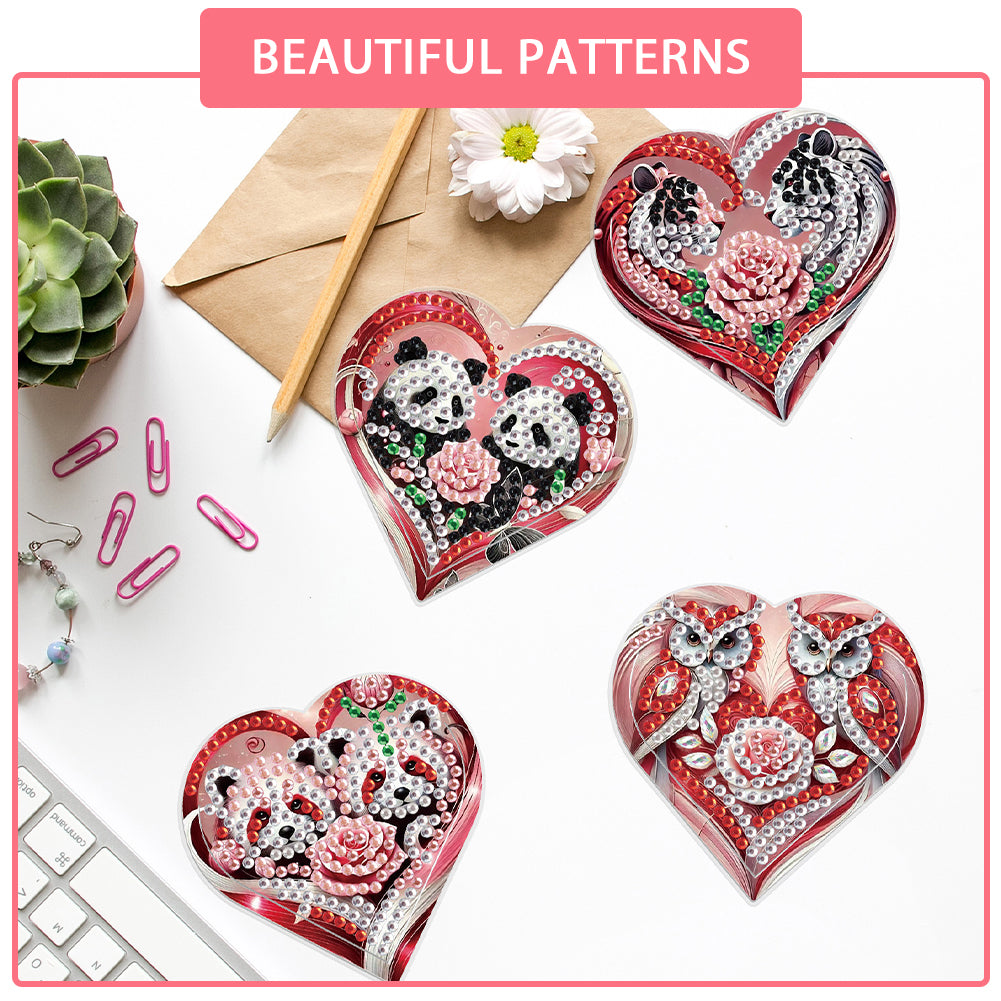 8 pcs Diamond Painting Bookmarks Diamond Art Book Corner Kit for Book Lovers