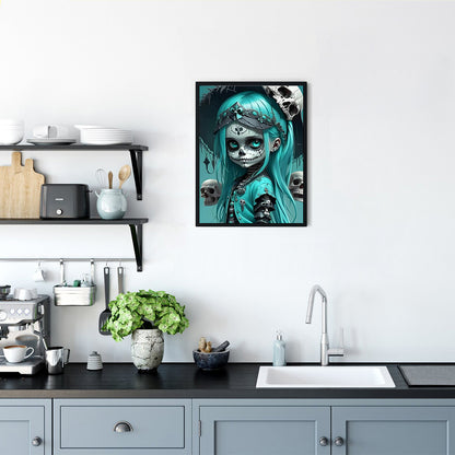 Dark Skullgirls - Full Round Drill Diamond Painting 30*40CM