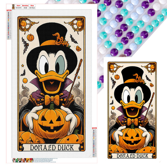 Halloween Donald Duck - Full Round Drill Diamond Painting 40*70CM