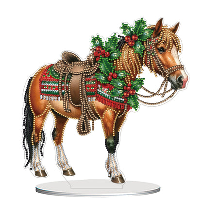 2D Flat Snowman Print DIY Desktop Diamond Art Kits for Home Office Desktop Decor