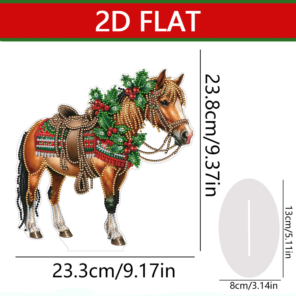 2D Flat Snowman Print DIY Desktop Diamond Art Kits for Home Office Desktop Decor