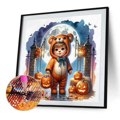 Halloween Bear - Full Square Drill Diamond Painting 40*40CM