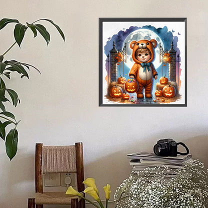 Halloween Bear - Full Square Drill Diamond Painting 40*40CM