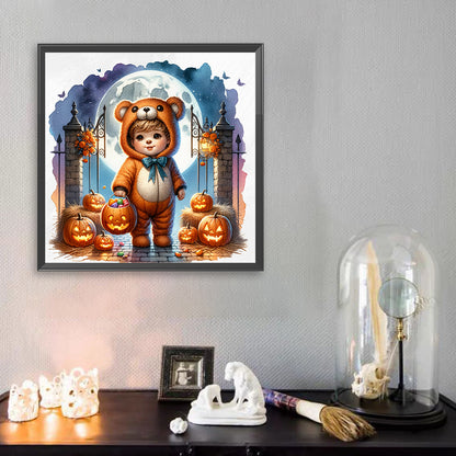 Halloween Bear - Full Square Drill Diamond Painting 40*40CM