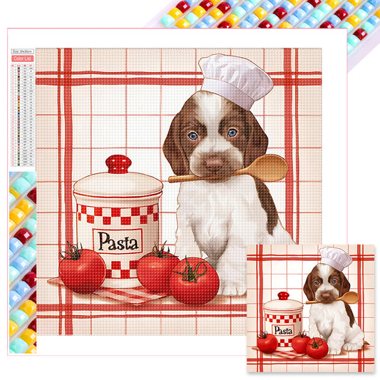 Cook Dog - Full Square Drill Diamond Painting 30*30CM