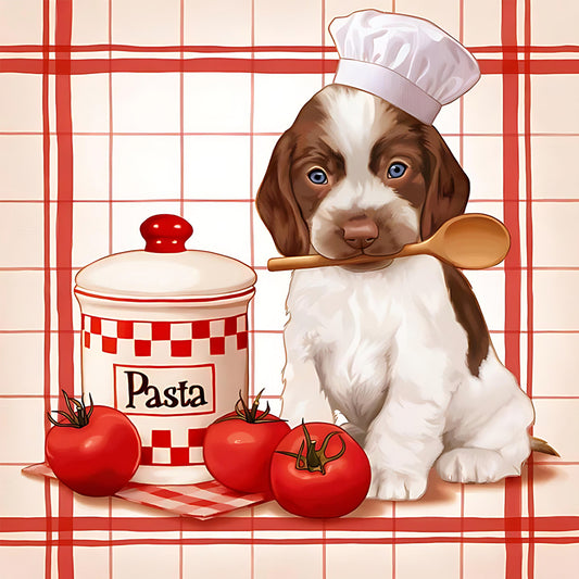 Cook Dog - Full Square Drill Diamond Painting 30*30CM