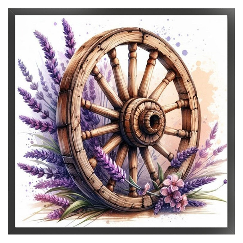 Lavender Cartwheel - 11CT Stamped Cross Stitch 40*40CM
