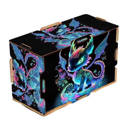 Dragon 5D DIY Diamond Painting Handmade Tissue Holder Wooden Tissue Box Craft