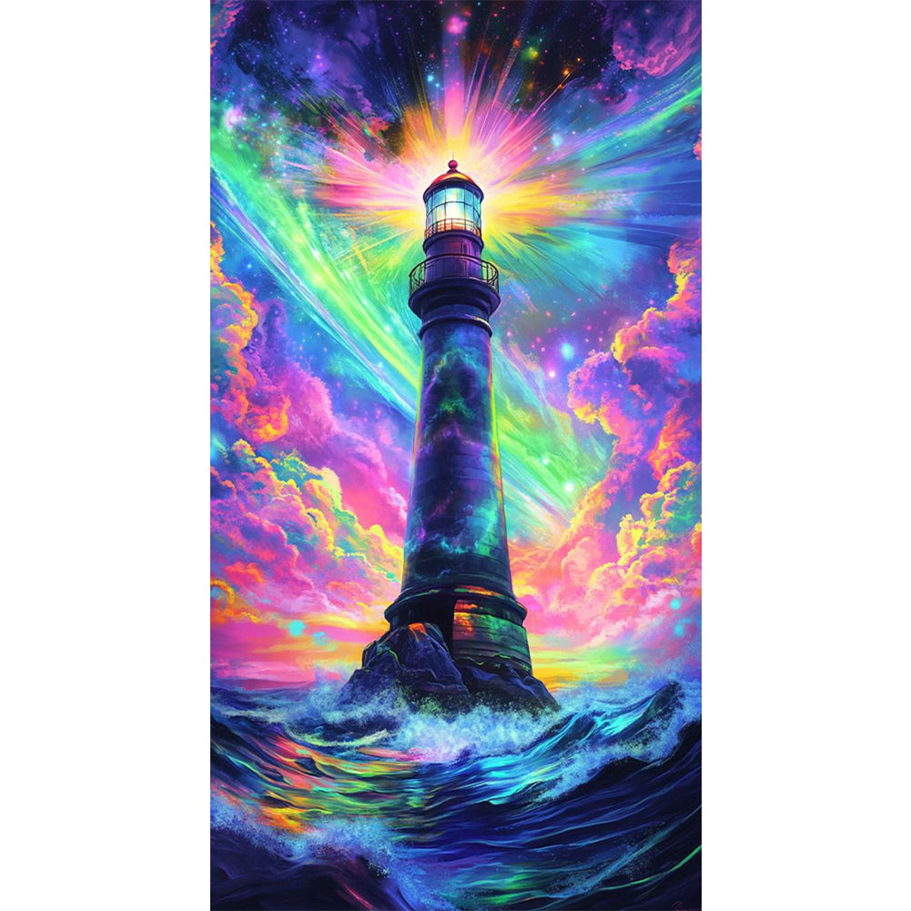 Lighthouse - Full Round Drill Diamond Painting 40*70CM