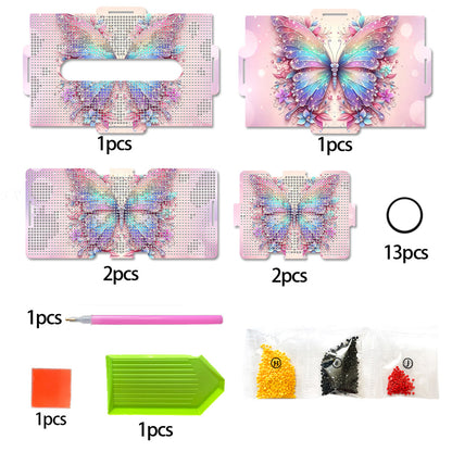 Diamond Painting Tissue Box Kits Decorative Rhinestone Craft Kit (Butterfly)