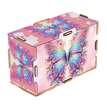 Diamond Painting Tissue Box Kits Decorative Rhinestone Craft Kit (Butterfly)
