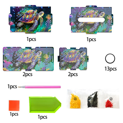 Diamond Painting Tissue Box Kits Decorative Rhinestone Craft Kit (Turtle)