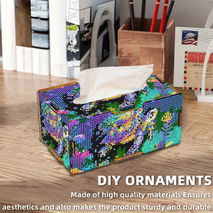 Diamond Painting Tissue Box Kits Decorative Rhinestone Craft Kit (Turtle)