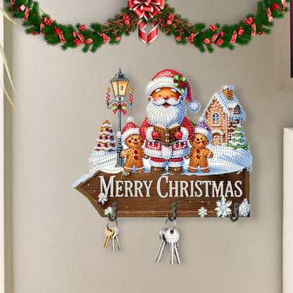 Welcome Home Xmas Wood DIY Diamond Art Hanging Hooks Diamond Painting Art Hooks