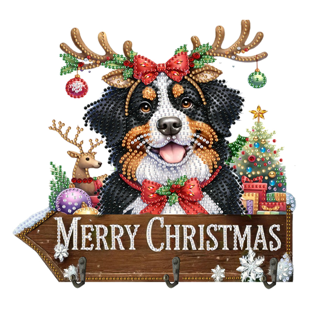 Welcome Home Xmas Wood DIY Diamond Art Hanging Hooks Diamond Painting Art Hooks