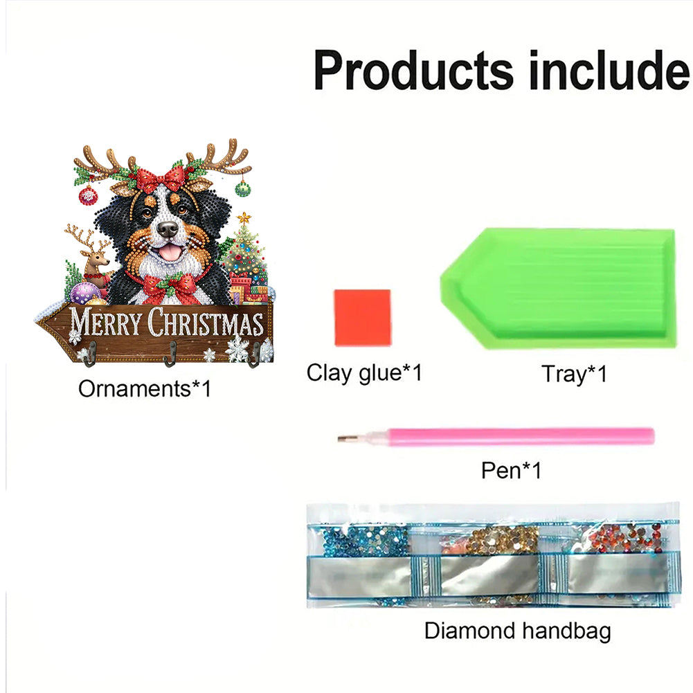 Welcome Home Xmas Wood DIY Diamond Art Hanging Hooks Diamond Painting Art Hooks